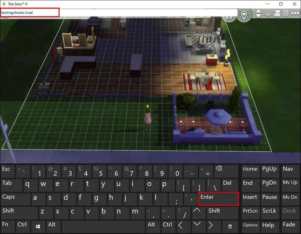 The Sims 4: ввод testingcheats true в строку чит-кодов